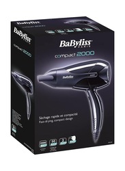 BaByliss Lightweight & Powerful Dryer, D212SDE, 2000W, Black