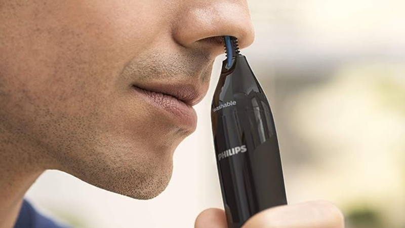 Philips Washable Nose & Ear Trimmer, NT1650/16, Black