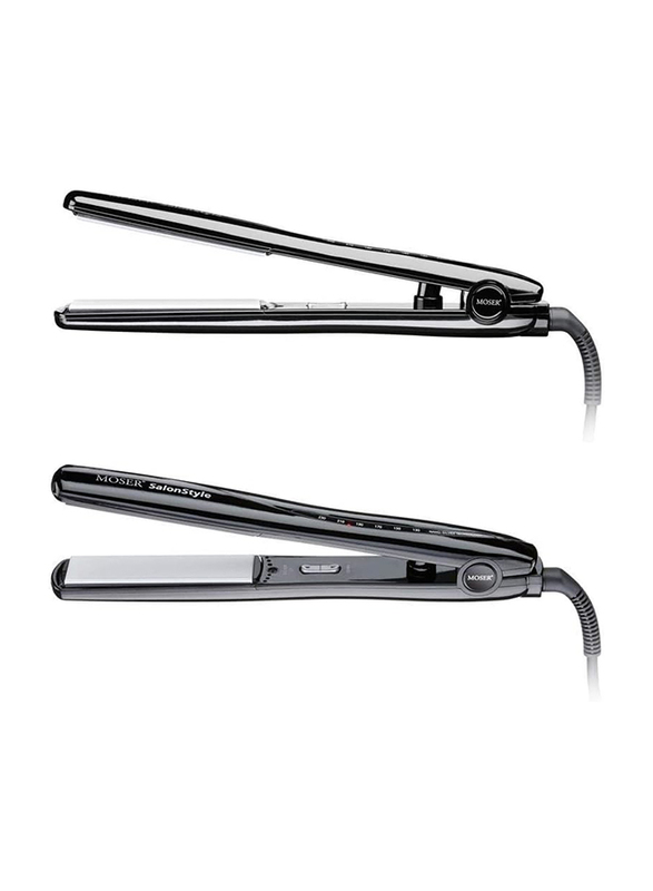 Moser Salon Style with Nano Silver Technology Hair Straightener, Small, Black