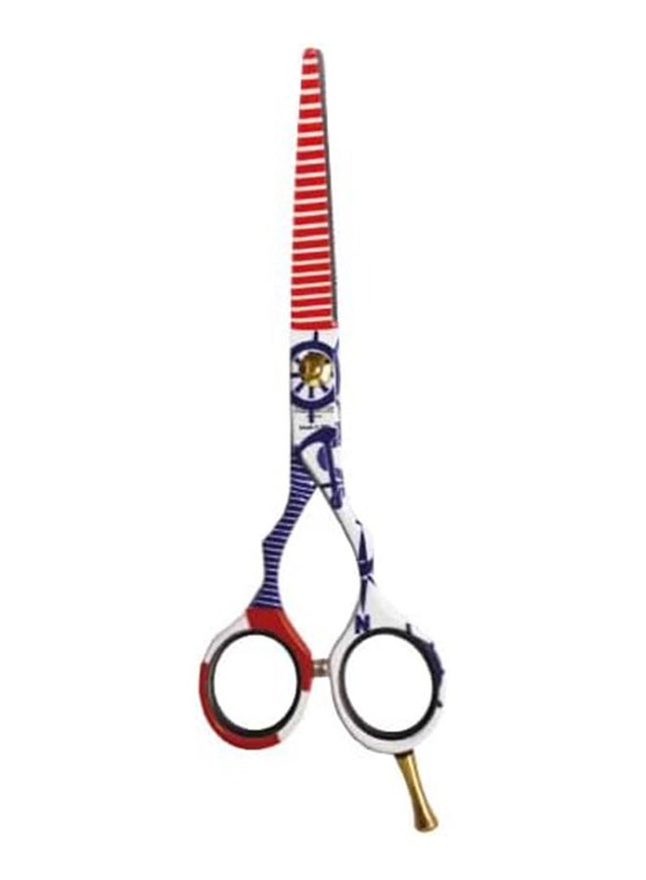 Henbor Italian Professional Golden Fantasy Line Scissor 782M, 5.5-Inch