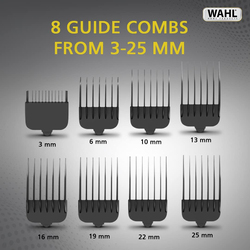 Wahl Home Pro 300 Series Hair Cutting Kit, Corded Hair Trimmer & Clipper for Men with 8 Combs & Cleaning Tools Durable for Motor, Precision Self-Sharpening Blades, 8-Piece, Black