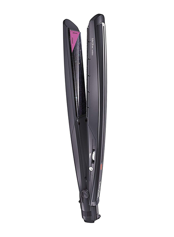 BaByliss 28 mm Flat Iron Slim Protect Wet & Dry Hair Straightener, ST326E, Black