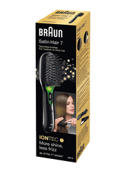 Braun Satin 7 Hair Styler Comb Brush, BR710, Black