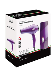 Gammapiu Mega Cosmo 2000 Tormalionic Professional Hair Dryer, Black
