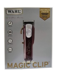 Wahl Magic Clip Cordless Cord/Cordless Clipper, 8591L, Red