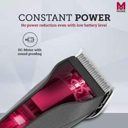 Moser Chrom 2 Style Professional Cord/Cordless Hair Clipper, Small, Grey