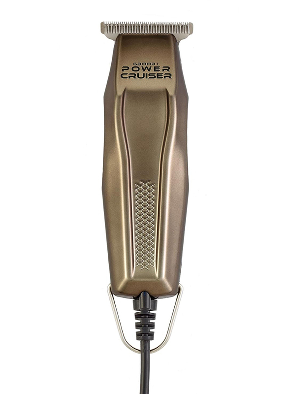 Gammapiu Gamma+ Power Cruiser Professional Supercharged Corded Hair Trimmer with 10 Feet Cord & Hanging Hook, Gold