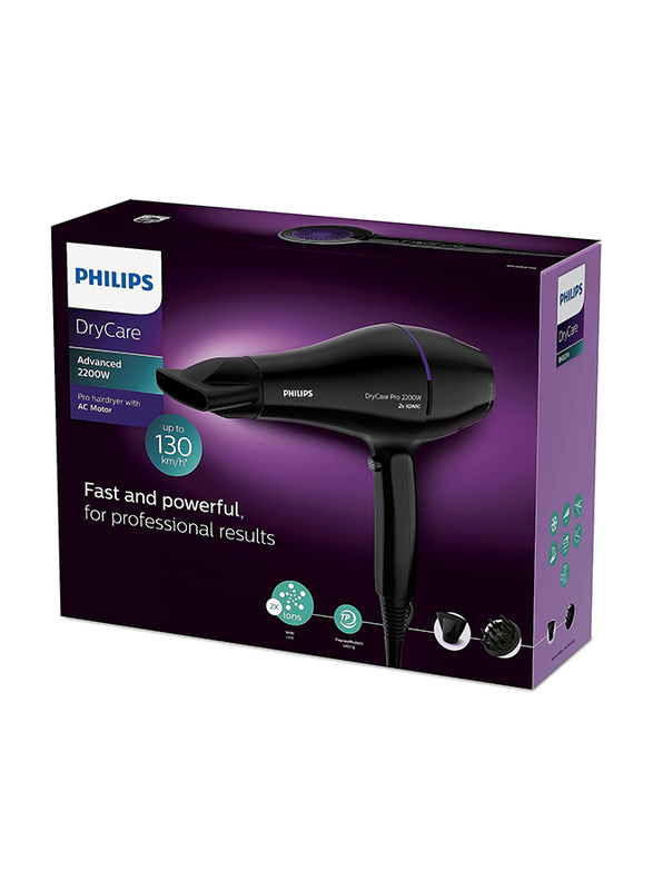 Philips Drycare Pro Hairdryer, Bhd27403, Black