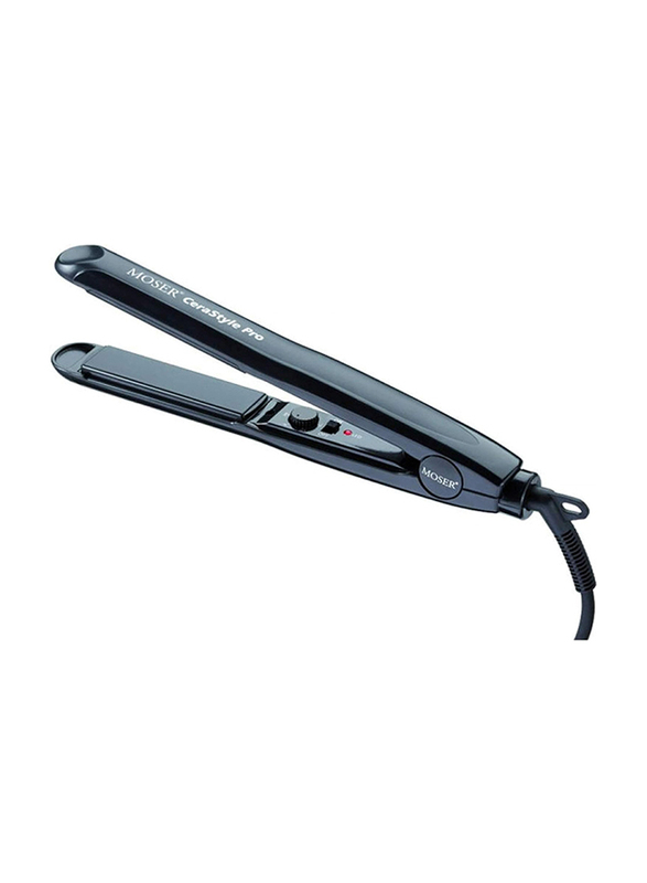 Moser Cerastyle Professional Ceramic Hair Straightener, 4417-0150, Black