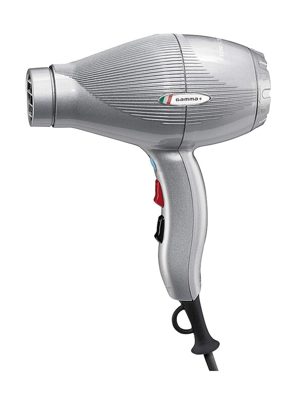 

Gammapiu Gamma HD Ion Ceramics S Silver Professional Hair Dryers 2000-2300W, HD-NA4023I, Silver