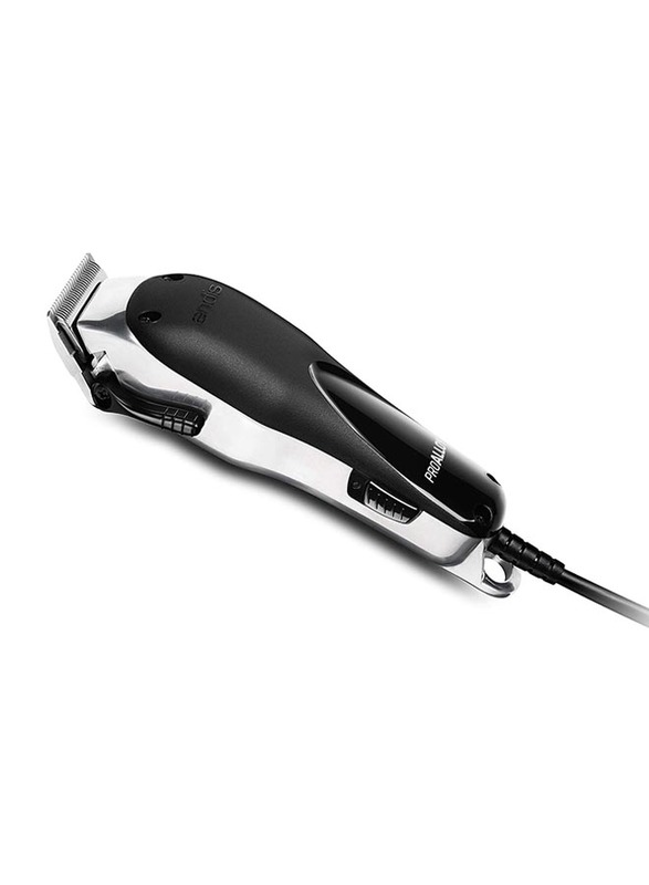 Andis Professional Pro Alloy Adjustable Blade Clipper, 69110, Black/Silver