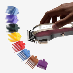 Avansu Professional Hair Clipper Guards with 8 Colors Coded Comb Attachment, Hair Clipper Guide Combs Cutting Guides, 8-Piece, Multicolour