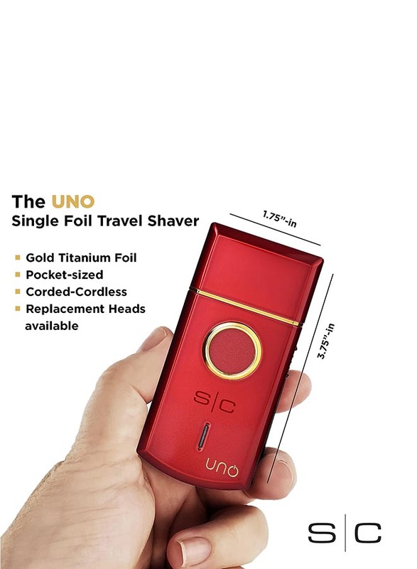 Stylecraft Uno Single Foil Shaver, Red