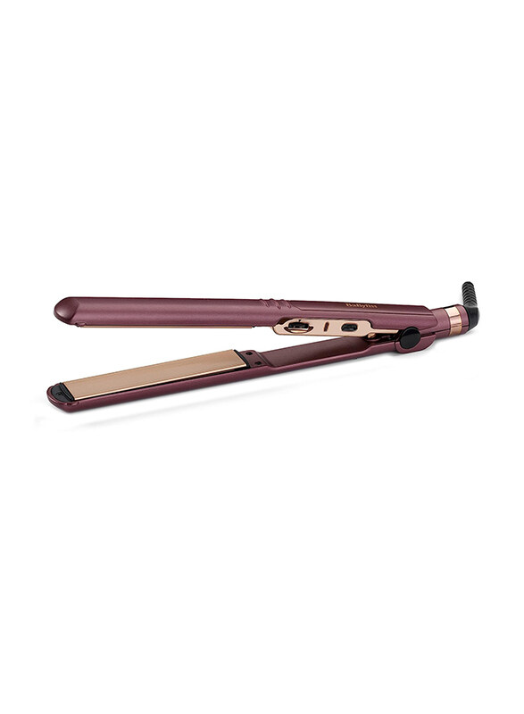 Babyliss Berry Crush Hair Straightener with 10 Heat Settings for Use On All Hair Types, Brown