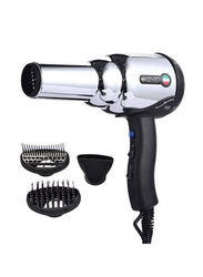 Enzo 8000W Professional Hair Dryer, Silver/Black