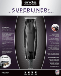Andis Superliner Trimmer with Extra Close-Cutting T-Blade, Black