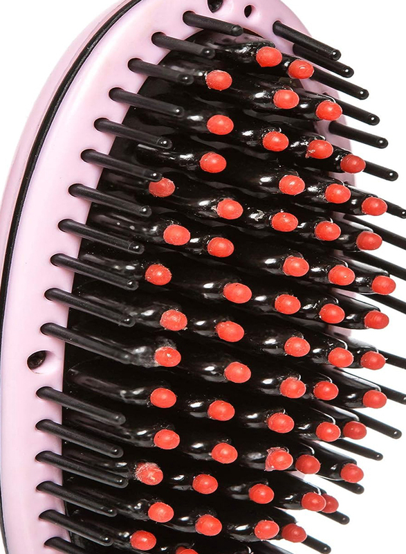 Fast Hair Straightener Comb, HQT-906, Pink/Black