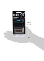 Braun 52B Part Stainless Shaver Replacement for Series 5 Shavers, Black/Silver