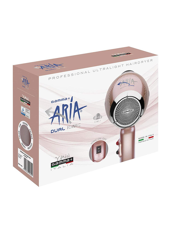 Gamma Piu Gamma + Aria Dual Ionic Hair Dryer, Rose Gold