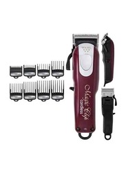 Wahl Magic Clip Cordless Cord/Cordless Clipper, 8591L, Red