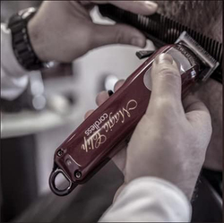 Wahl Professional 5 Star Magic Clip Cord/Cordless Hair Clipper for Barbers & Stylists & Home, Red