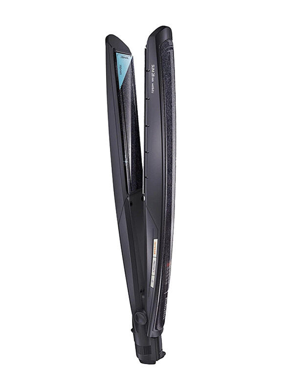 BaByliss 28 mm LED Saso Wet & Dry Hair Straightener, BABST327SDE, Black