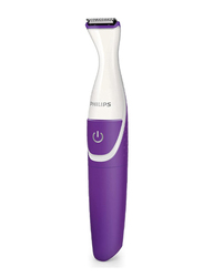 Philips Bikini Genie Cordless Trimmer with Shaving Head & Comb, BRT383/50, Blue/White