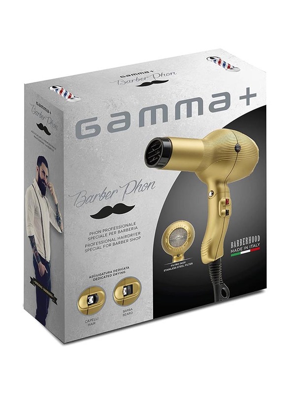 Gamma+ Barber Phon Hair Dryer, HD-NA4220, Black