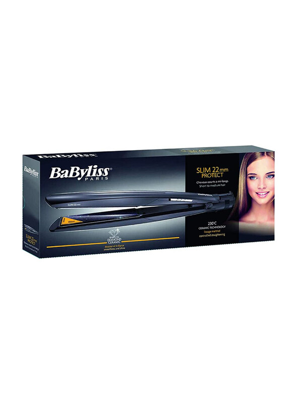 Babyliss Protect Slim Hair Straightener, ST325SDE, Black