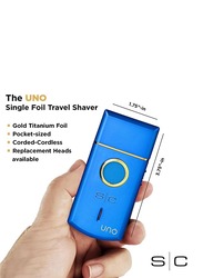 Stylecraft Uno Single Foil Shaver, Blue