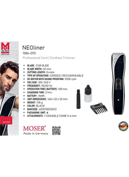 Moser Neoliner 2 Professional Cord/Cordless Hair Trimmer, Black