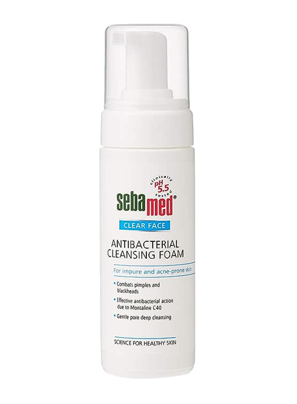 Sebamed Clear Face Antibacterial Cleansing Foam, 150 ml