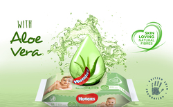 Huggies Natural Care Baby Wipes With Aloe Vera, 10x56 - 560 Wipes