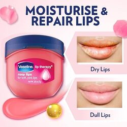 Vaseline Lip Therapy Rosy Lips Balm Pink, 2 x 0.25 Oz (7gm)