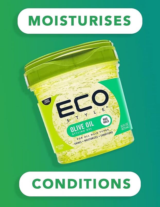 Eco Style Olive Oil Styling Gel, Green, 473 ml (16 oz)