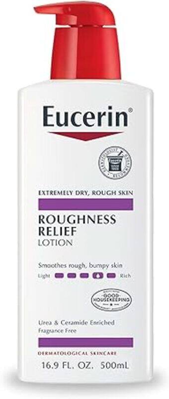 

Eucerin Roughness Relief Lotion, Full Body Lotion for Extremely Dry, Rough Skin, Fragrance Free, Pump Bottle, 16.9 Fl.oz (500ml)