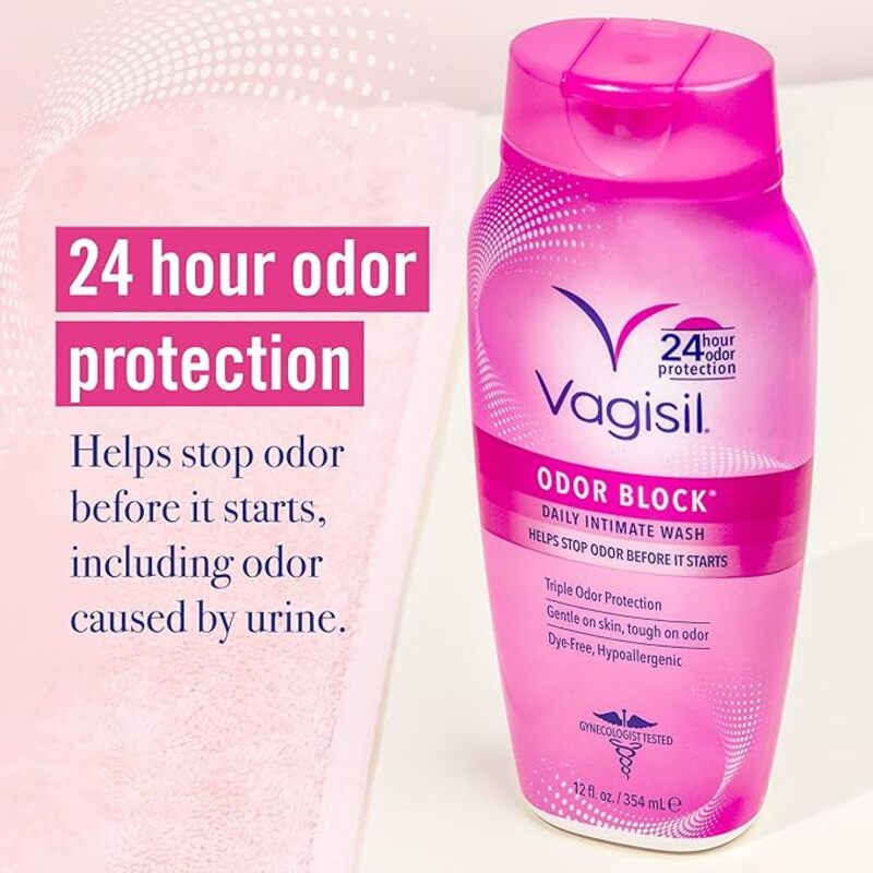 Vagisil Odor Block Daily Intimate Feminine Wash, 354 ml (12 fl oz)