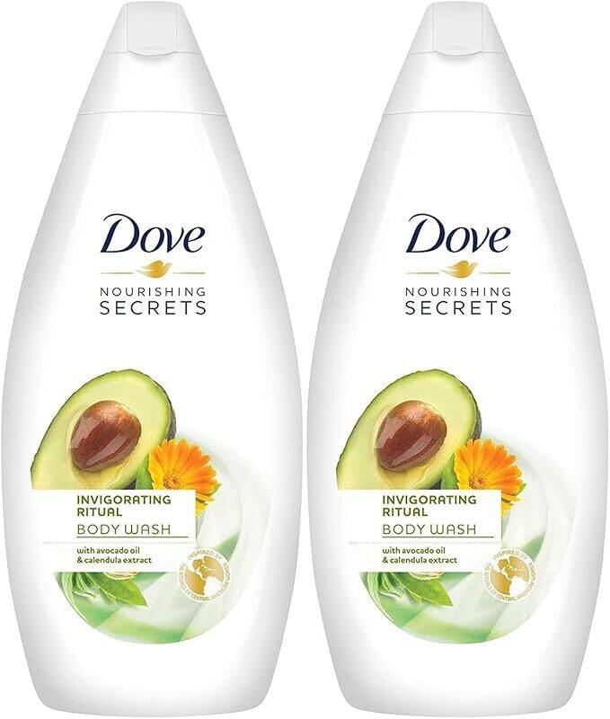 

Dove Nourishing Secrets Invigorating Ritual Body Wash, Avocado Oil & Calendula Extract, 2 x 500ml