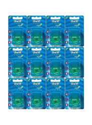 Oral B Statin Tape Dental Floss, 25m, 12 Pieces, Blue