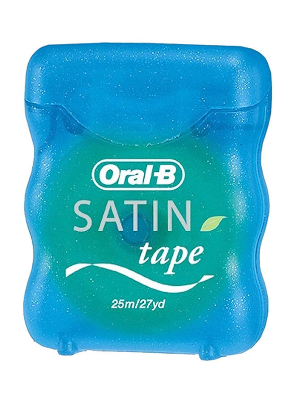 Oral B Statin Tape Dental Floss, 25m, 12 Pieces, Blue