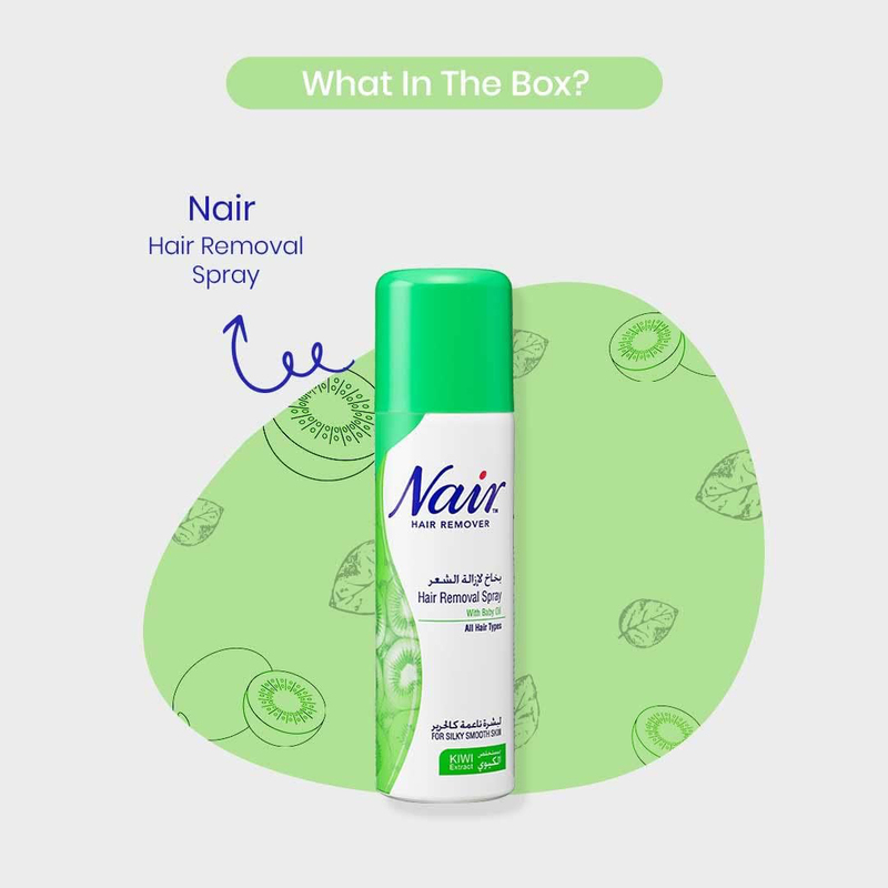 Nair Kiwi Extract Hair Remover Spray, 200ml