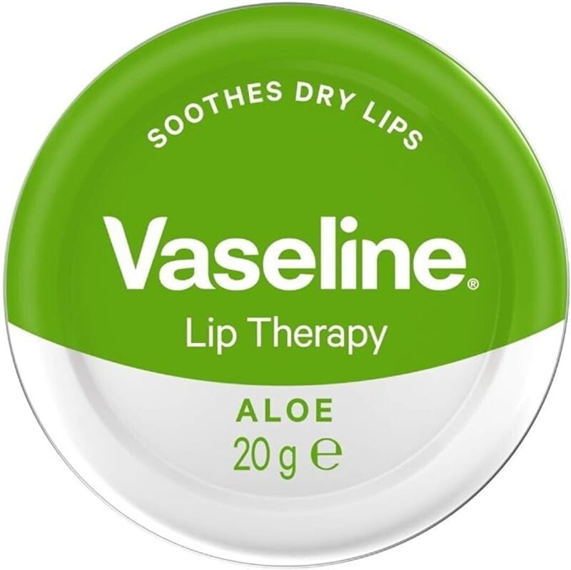 Vaseline Lip Therapy Aloe Tin, 20 gm (0.7 oz)