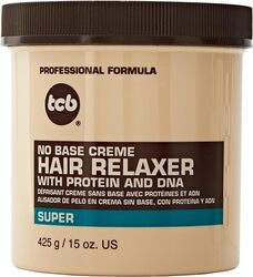 TCB No Base Creme Hair Relaxer with Protein and DNA Super 425 gm (15 oz)