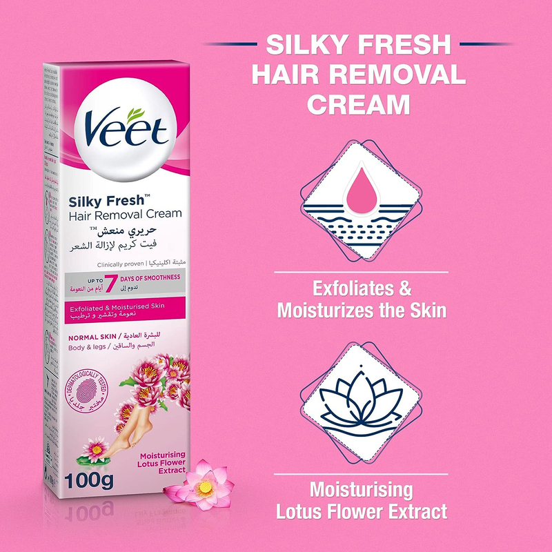 Veet Hair Removal Cream for Normal Skin, 2 x 100gm