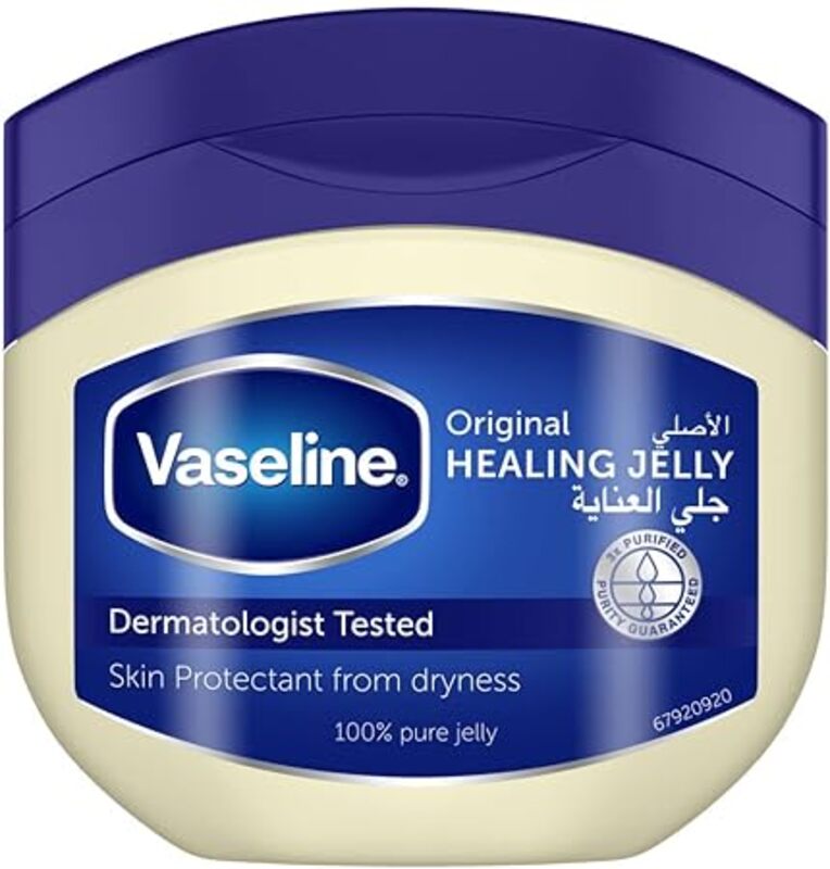 Vaseline Petroleum Jelly Original Healing Jelly, Skin Protectant From Dryness, 250ml