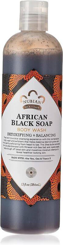 

Nubian Heritage African Black Soap Body Wash, 13oz