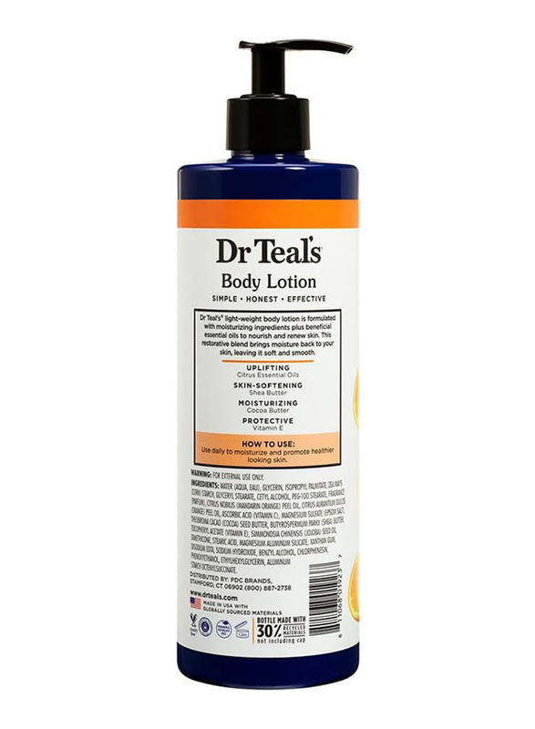 Dr Teal's Body Lotion Citrus, 532ml