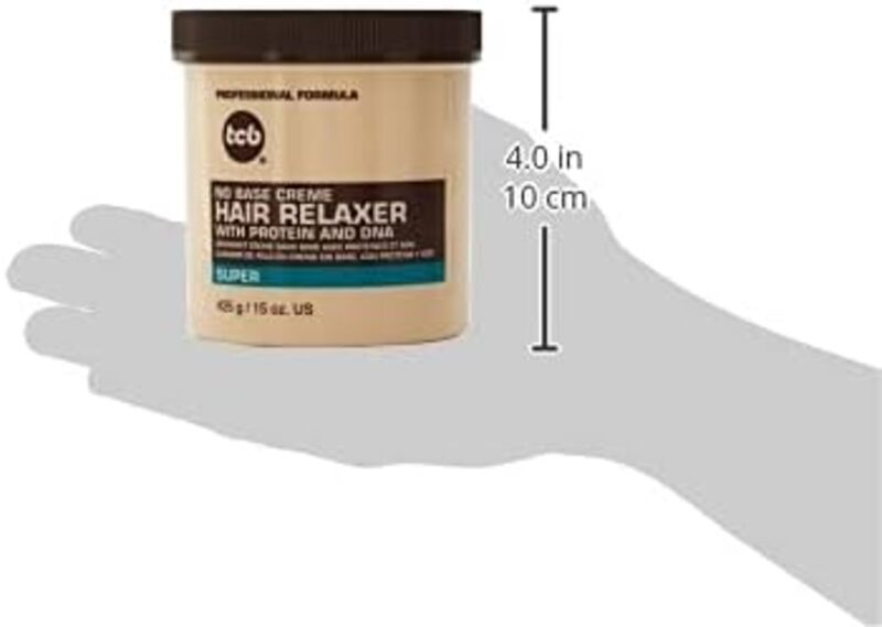 TCB No Base Creme Hair Relaxer with Protein and DNA Super 425 gm (15 oz)