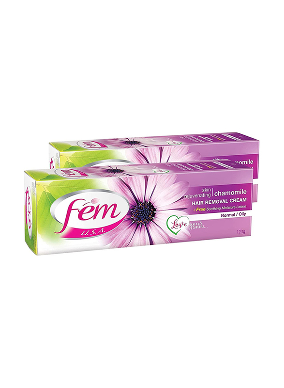 Fem U.S.A. Chamomile Hair Removal Cream for Rejuvination, 120gm