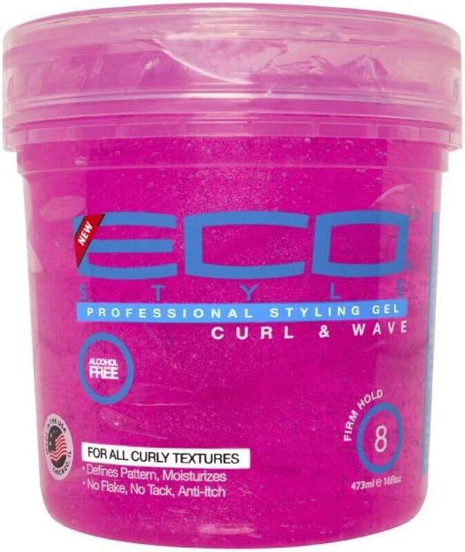 

Eco Style Curl and Wave Styling Gel, Pink, 473 ml (16 oz)